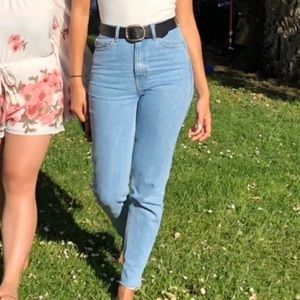 American Apparel AA high waisted jeans